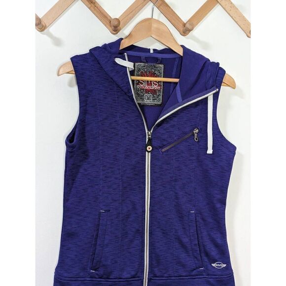 Sims Snowboarding Women's Purple Hooded Winter Sports Base Layer Vest - Size M - Picture 2 of 9